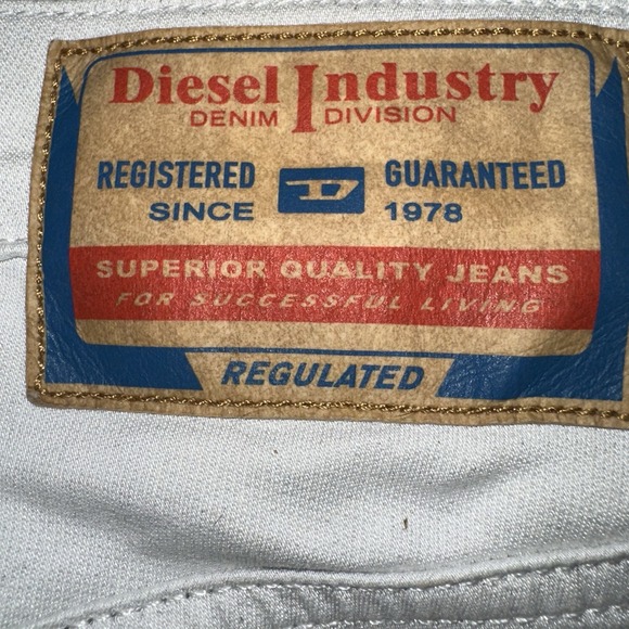 DIESEL Krailey-B-Ne 069ZZ W27 Women Jeans Sweatpant Lt Gray Boyfriend Tapered‎ - Picture 7 of 12